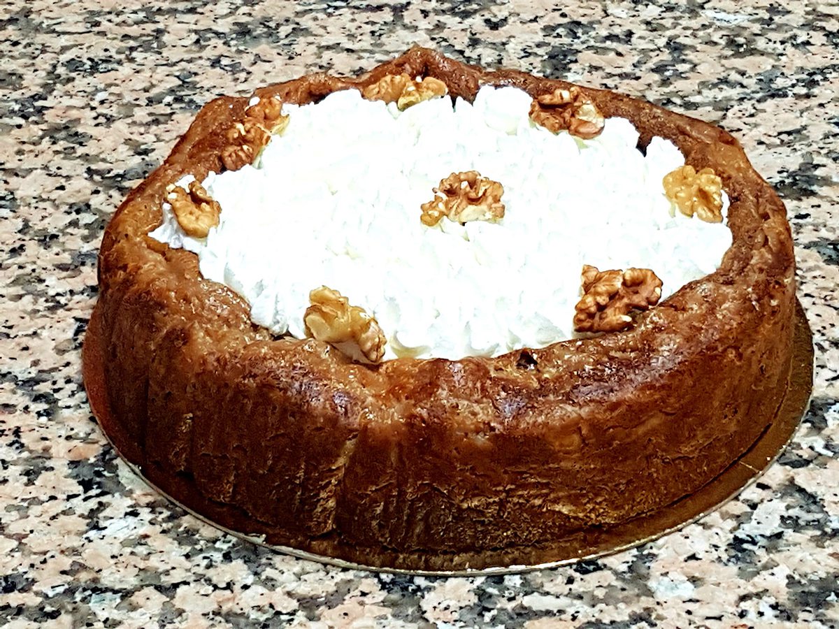 Pastel de nueces y canela con thermomix