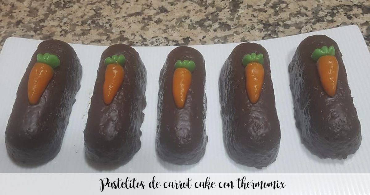 Pastelitos de carrot cake con thermomix