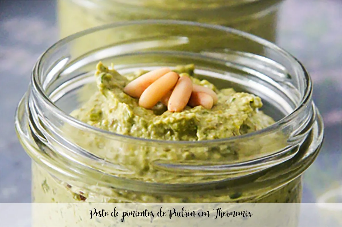 Pesto de pimientos de Padrón con Thermomix