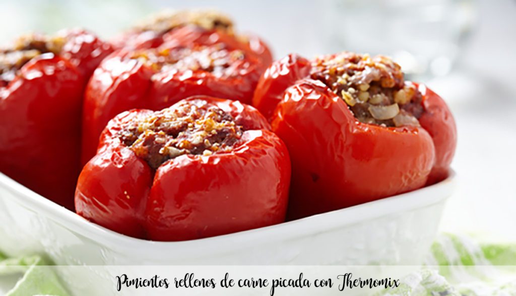 Pimientos Rellenos De Carne Picada Con Thermomix - Recetas Para Thermomix