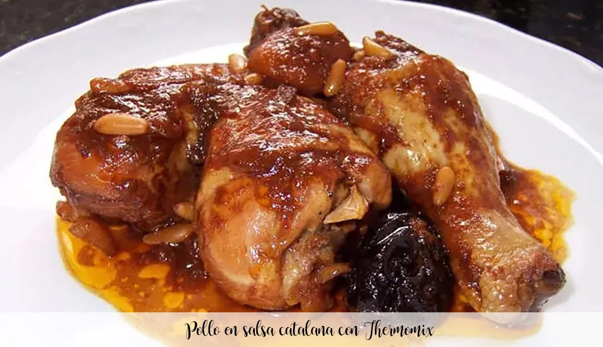 Pollo en salsa catalana con Thermomix