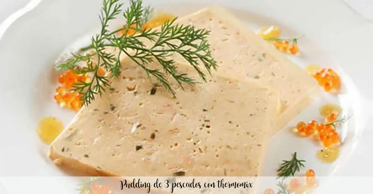 Pudding de 3 pescados con thermomix