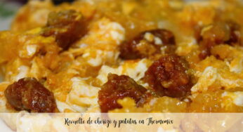 Revuelto de chorizo y patatas en Thermomix