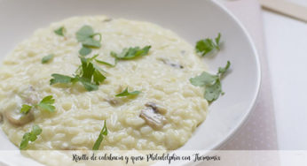 Risotto de calabacín y queso Philadelphia con Thermomix