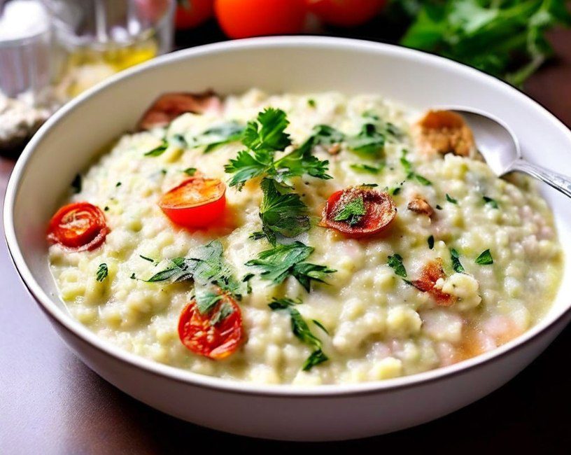 Risotto mediterráneo con Thermomix