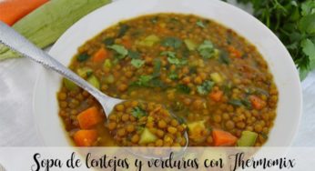 Sopa de lentejas y verduras con Thermomix