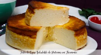 Tarta de Queso Saludable de Proteínas con Thermomix