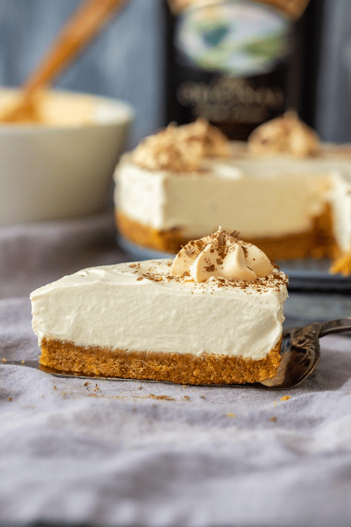 Tarta de queso con crema irlandesa sin horno con thermomix