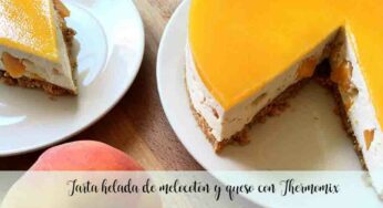 Tarta helada de melocotón y queso con Thermomix