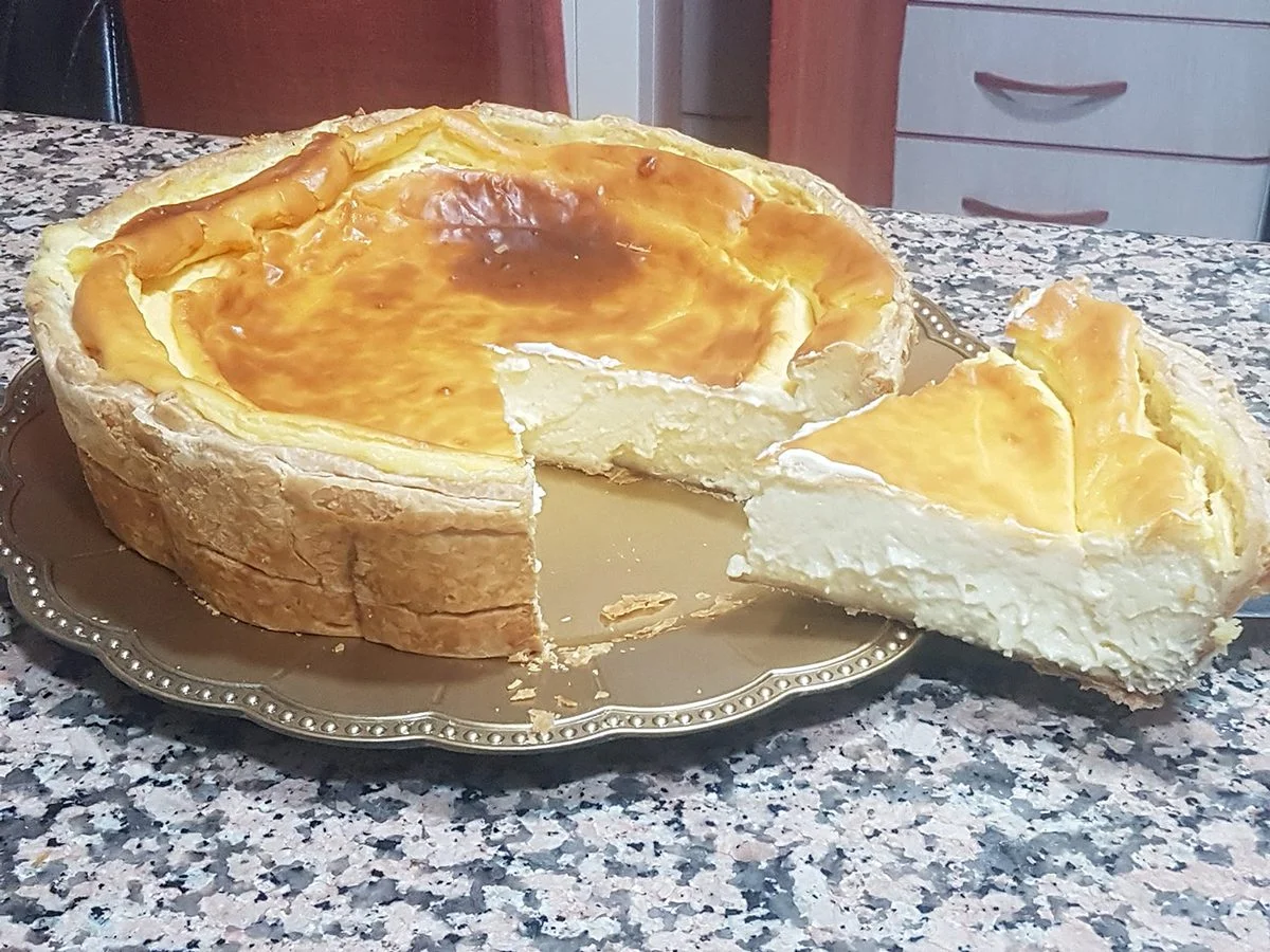 Creamy orange puff pastry pie with Thermomix