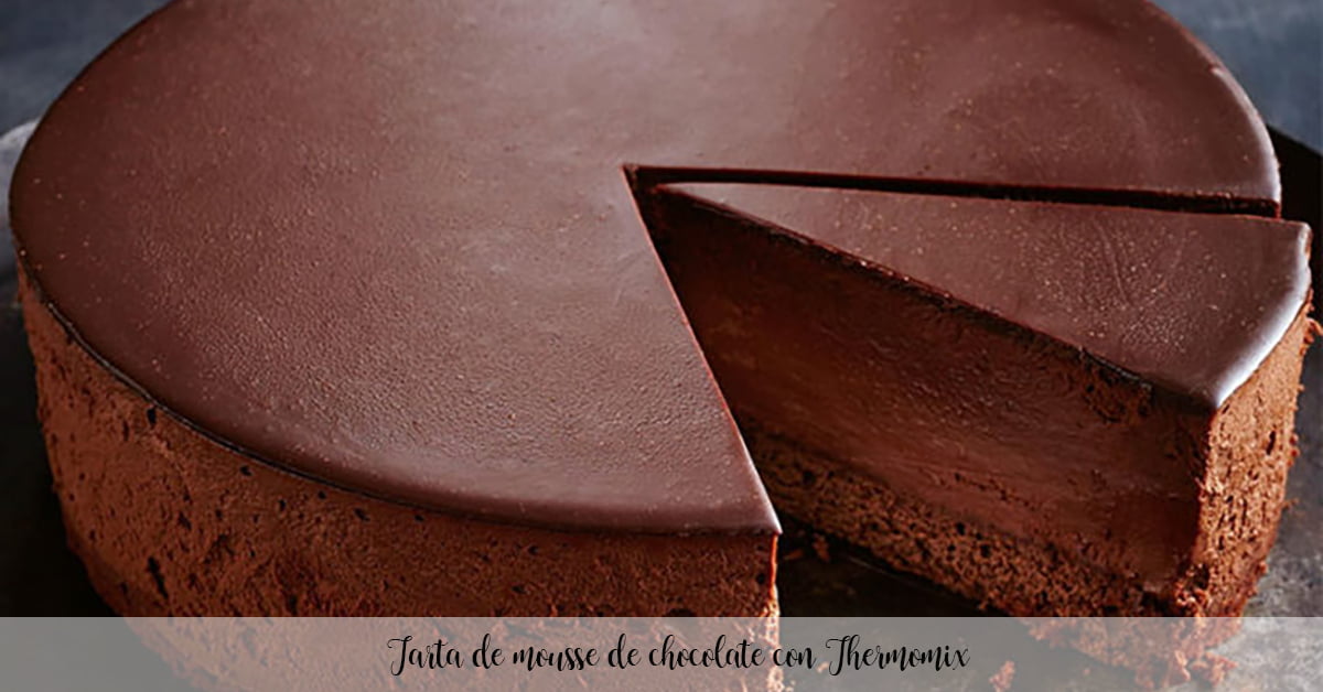 Tarta de mousse de chocolate con Thermomix