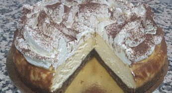 Tarta de queso al tiramisu con thermomix