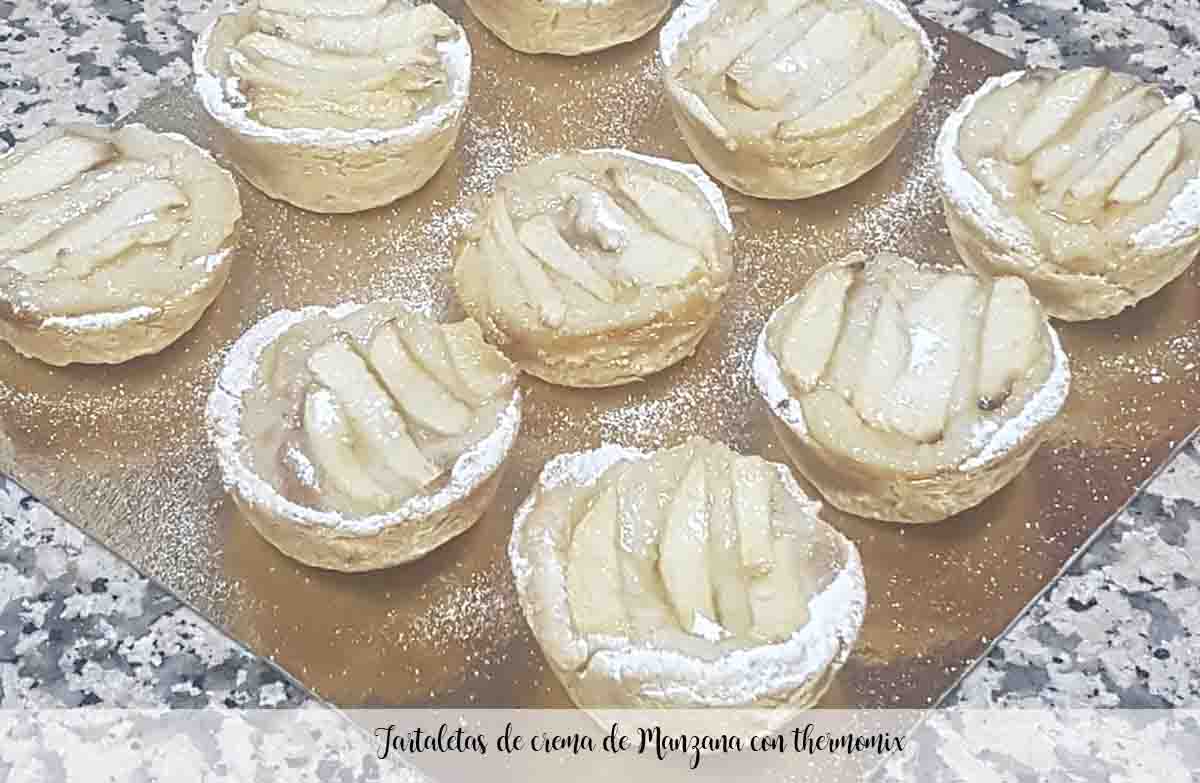 Tartaletas de crema de Manzana con thermomix
