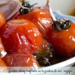 Tomates cherry confitados en la freidora de aire -airfryer