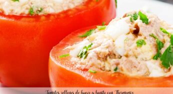 Tomates rellenos de huevo y bonito con Thermomix