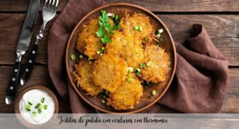 Tortitas de patata con verduras con thermomix