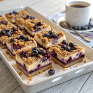 Barritas de Cheesecake con Arándanos en Freidora de Aire