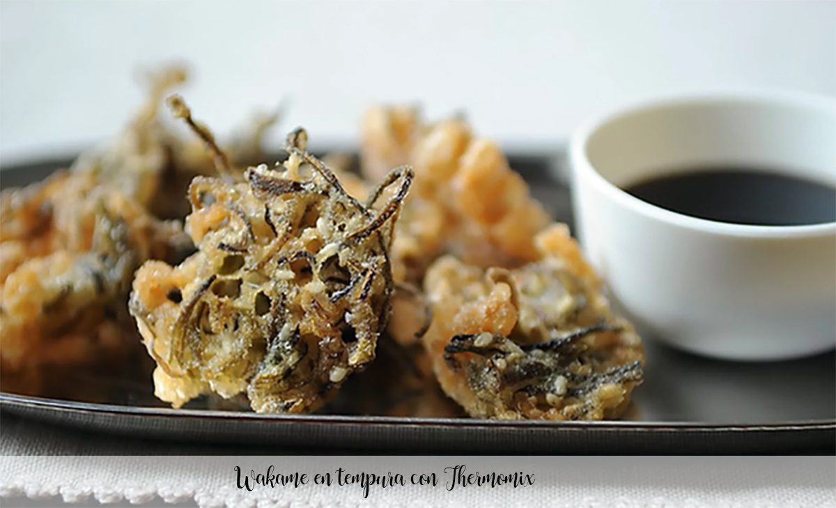 Wakame en tempura con Thermomix