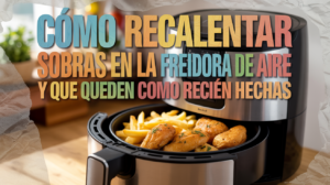 Cómo recalentar sobras en la freidora de aire y que queden como recién hechas