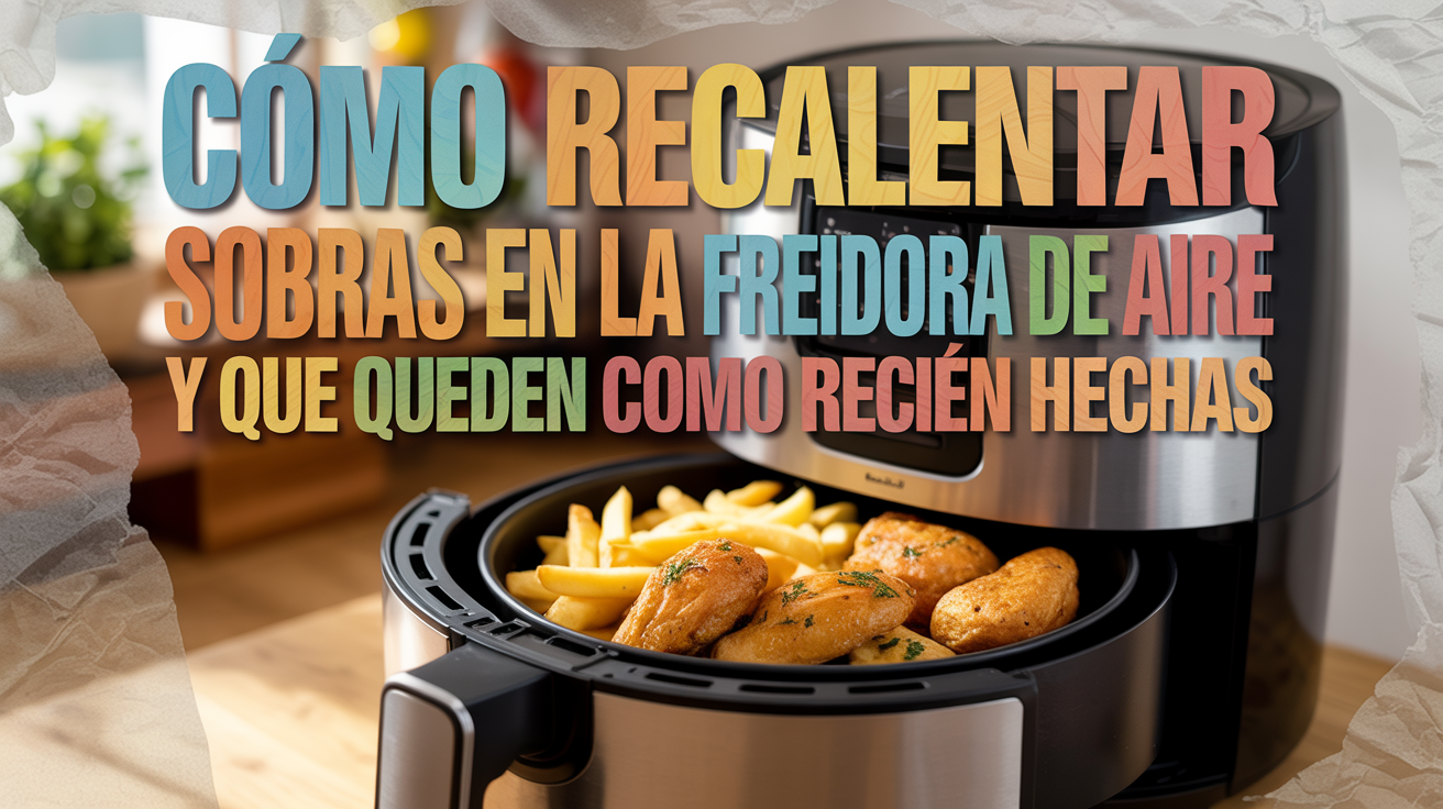 Cómo recalentar sobras en la freidora de aire y que queden como recién hechas