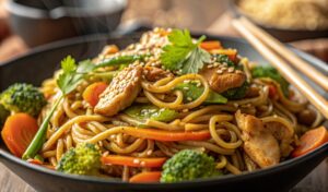 Fideos Yakisoba en Freidora de Aire