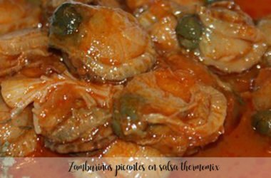 Zamburiñas picantes en salsa thermomix