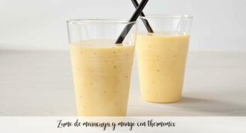 Zumo de maracuya y mango con thermomix