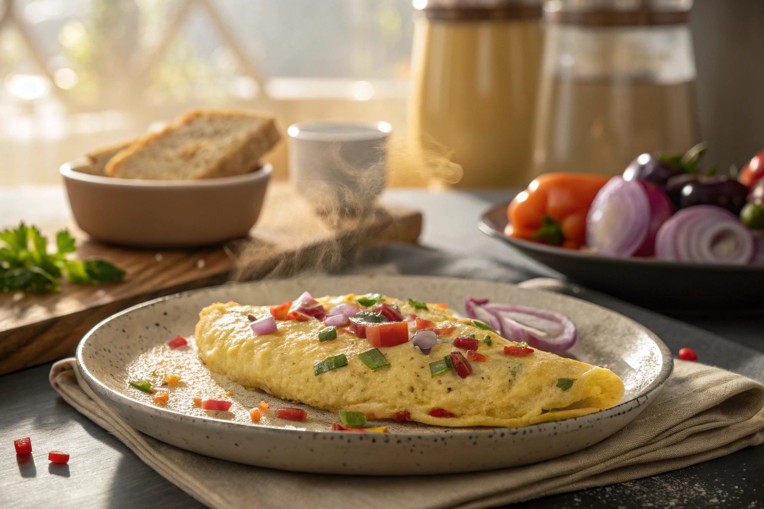 Tortilla de desayuno en Freidora de Aire