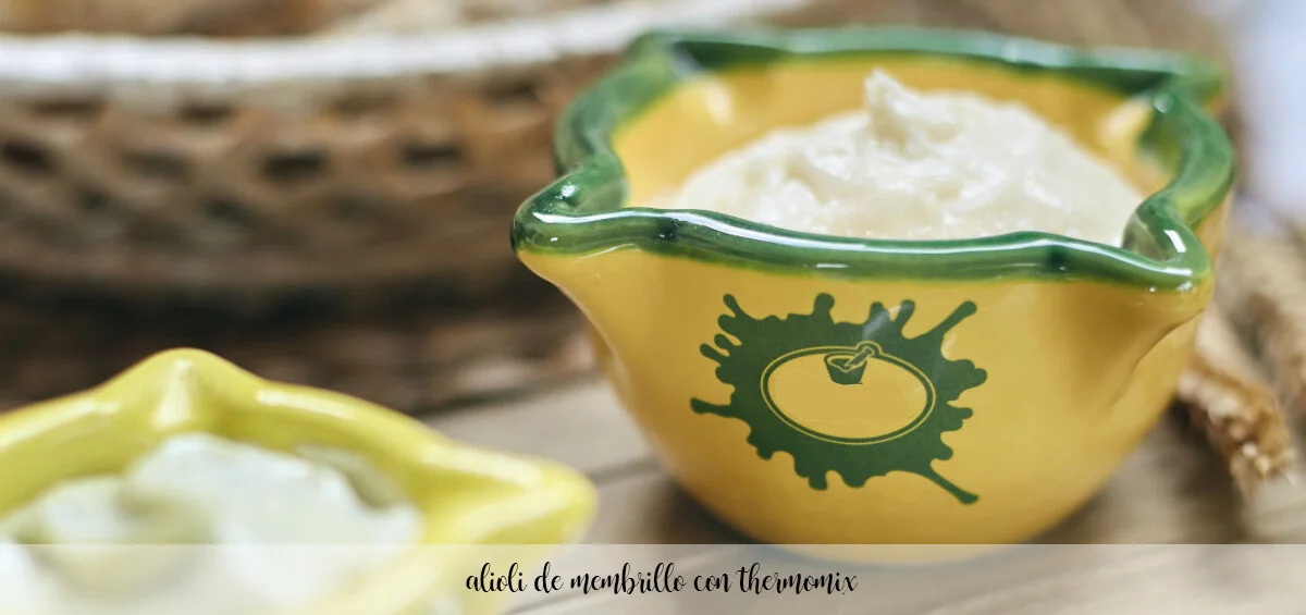 alioli de membrillo con thermomix