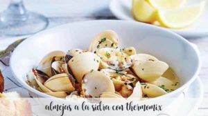 Almejas a la sidra con Thermomix