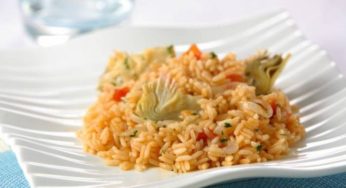 Arroz con alcachofas thermomix