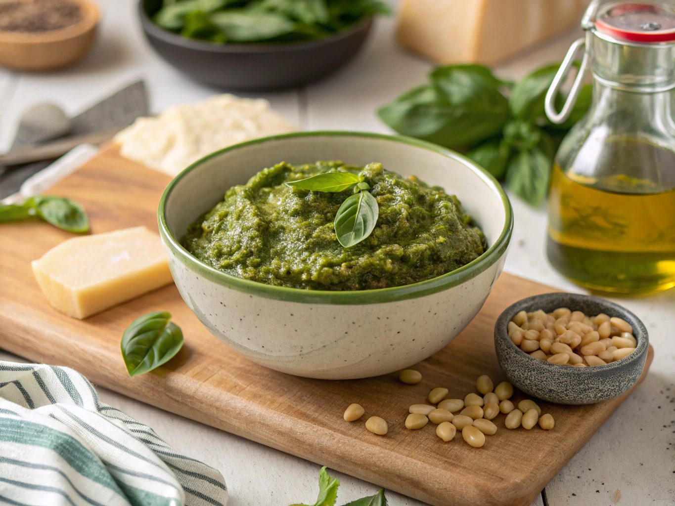 Pesto a la Genovese con Thermomix - Basilikum Pesto