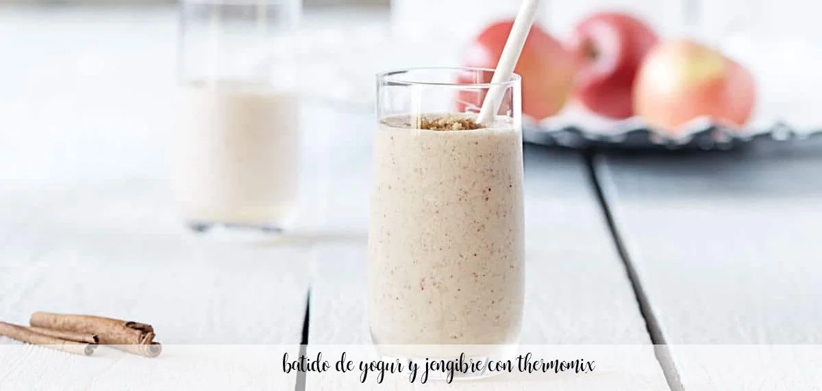 batido de yogur y jengibre con thermomix