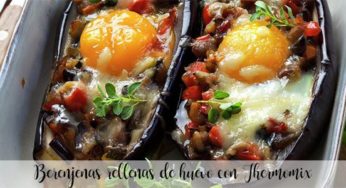 Berenjenas rellenas de huevo con Thermomix