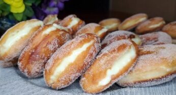 Berlinesas rellenas de crema con Thermomix