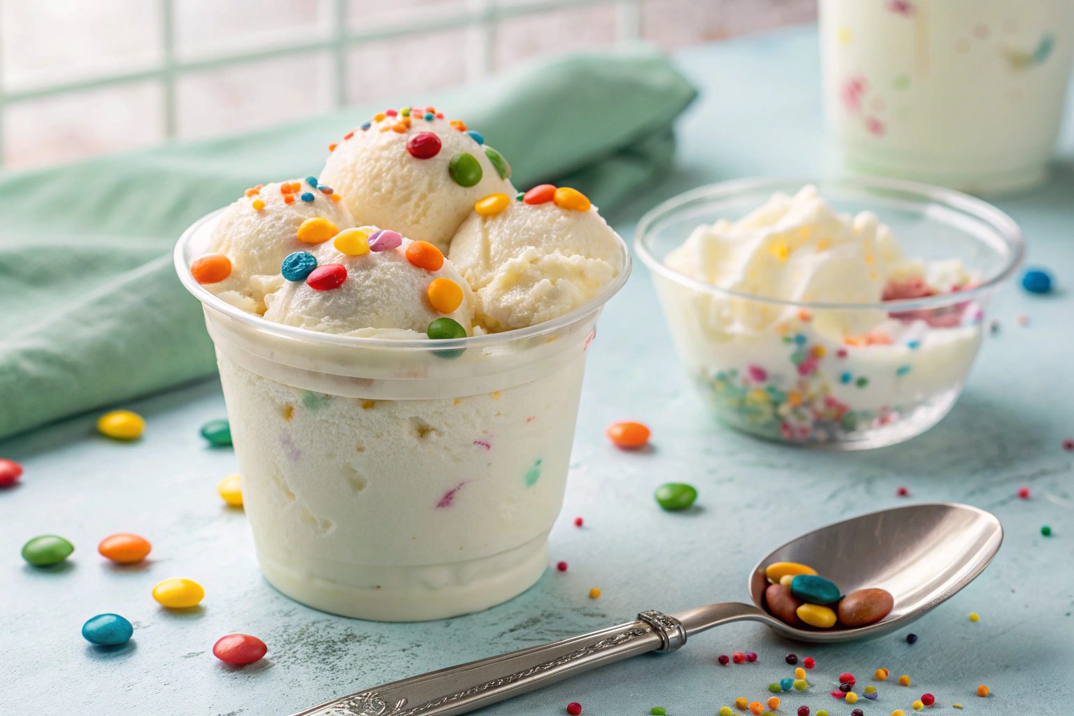 Helado estilo McFlurry con Smarties en Thermomix