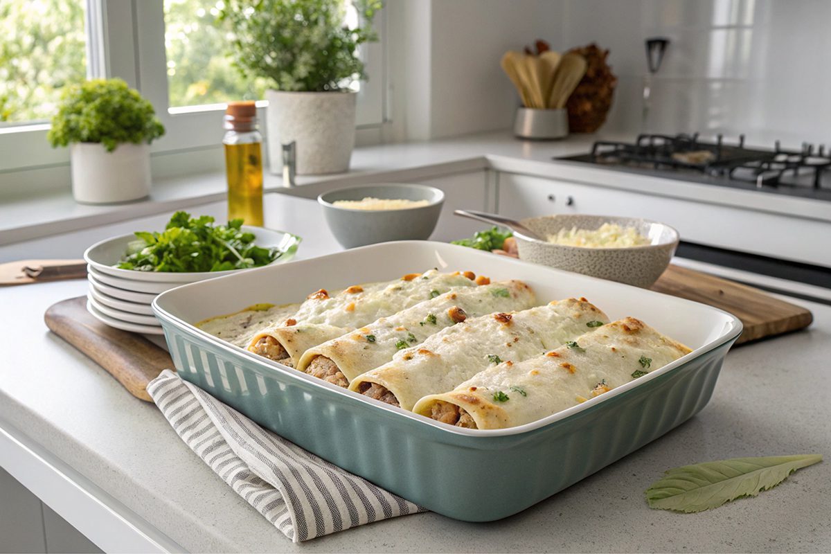 Canelones de pollo y paté con thermomix