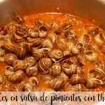 caracoles en salsa de pimientos con thermomix