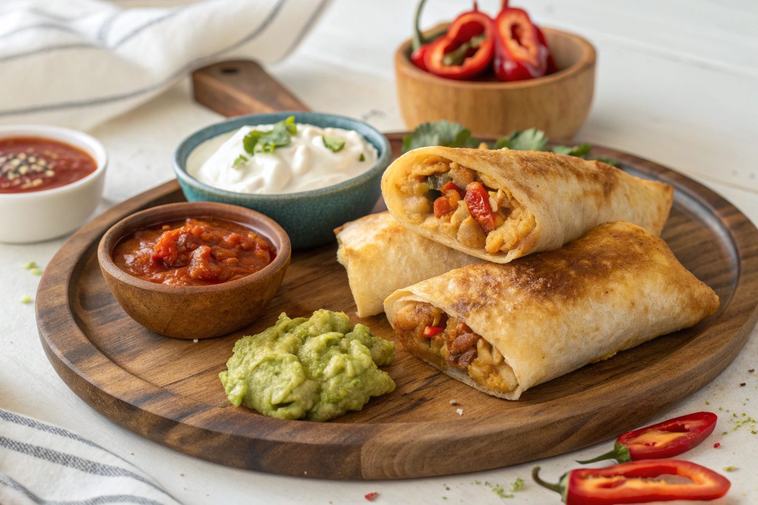 Chimichanga con freidora de aire - airfryer