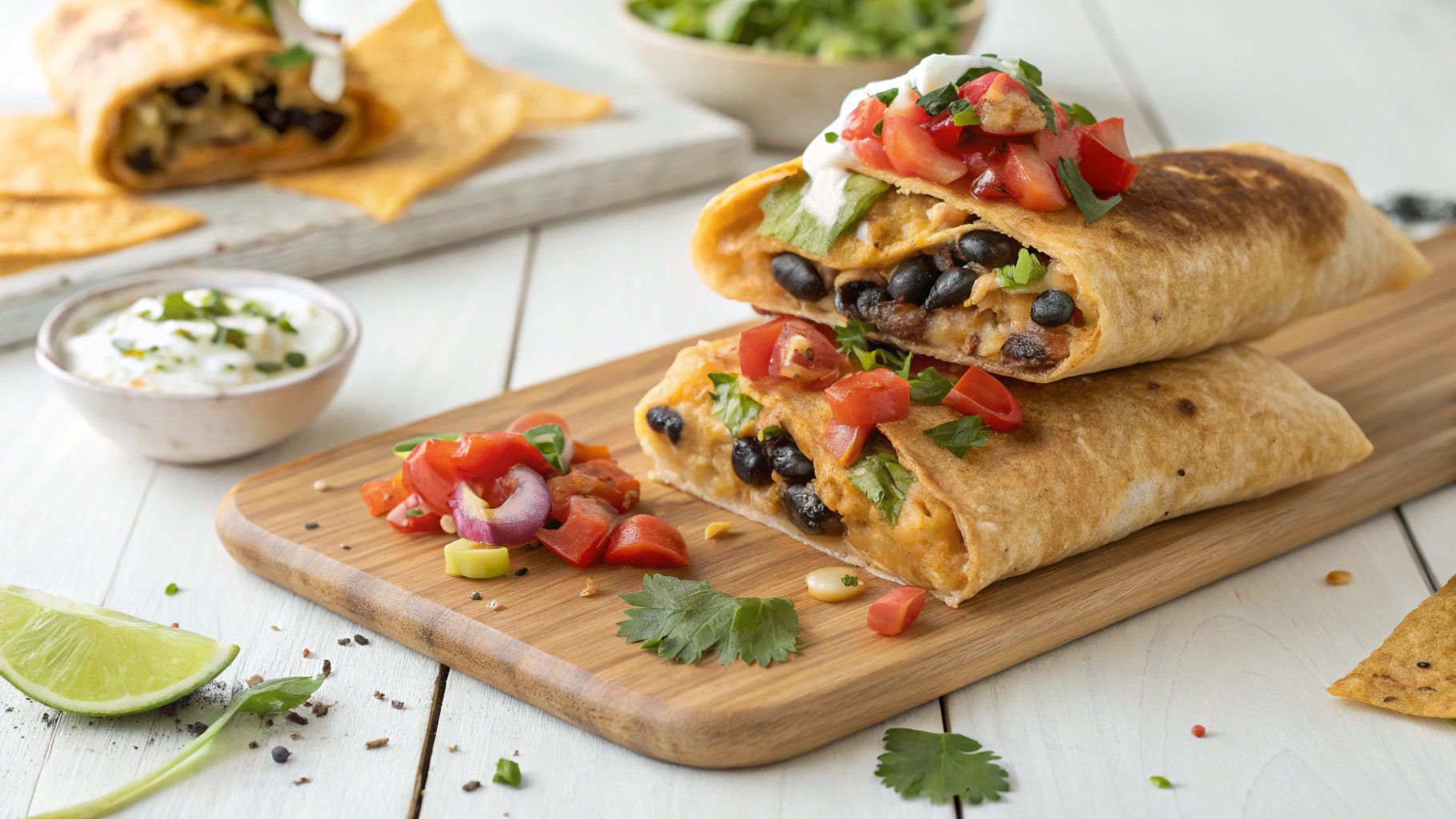 Chimichangas Vegetarianas con Freidora de Aire