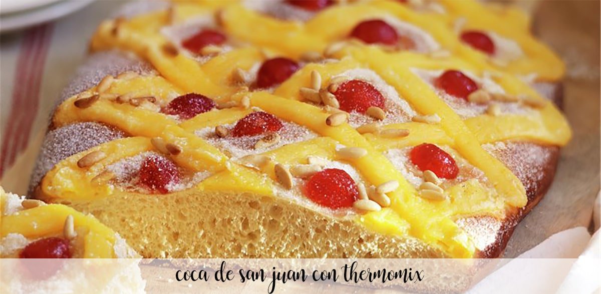 coca de san juan con thermomix