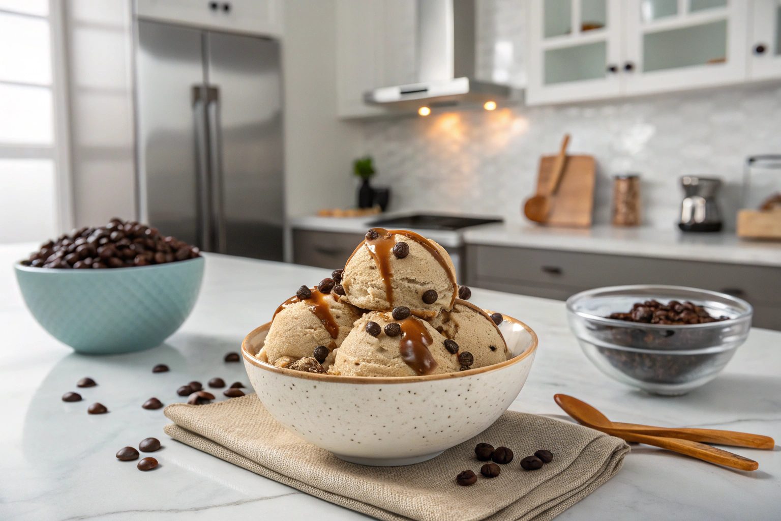 Helado fácil de Baileys con chispas de chocolate con Thermomix