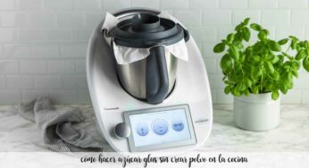 como hacer azúcar glas sin crear polvo en la cocina :  Truco Thermomix