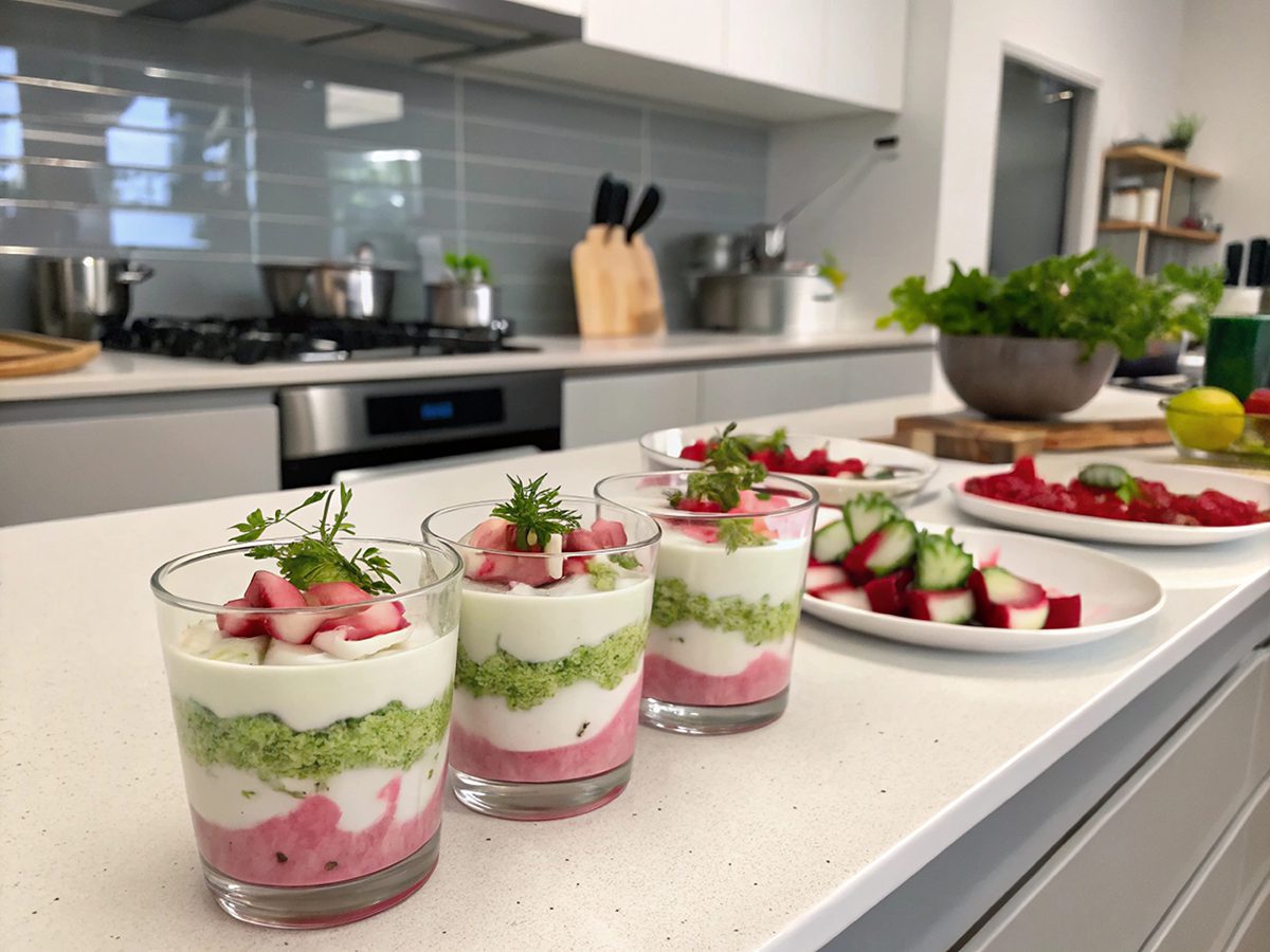 Verrine de rábano y tzatziki con thermomix