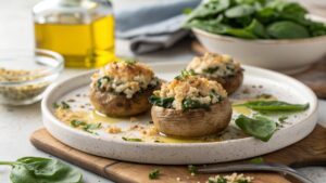 Champiñones a la Toscana en freidora de aire