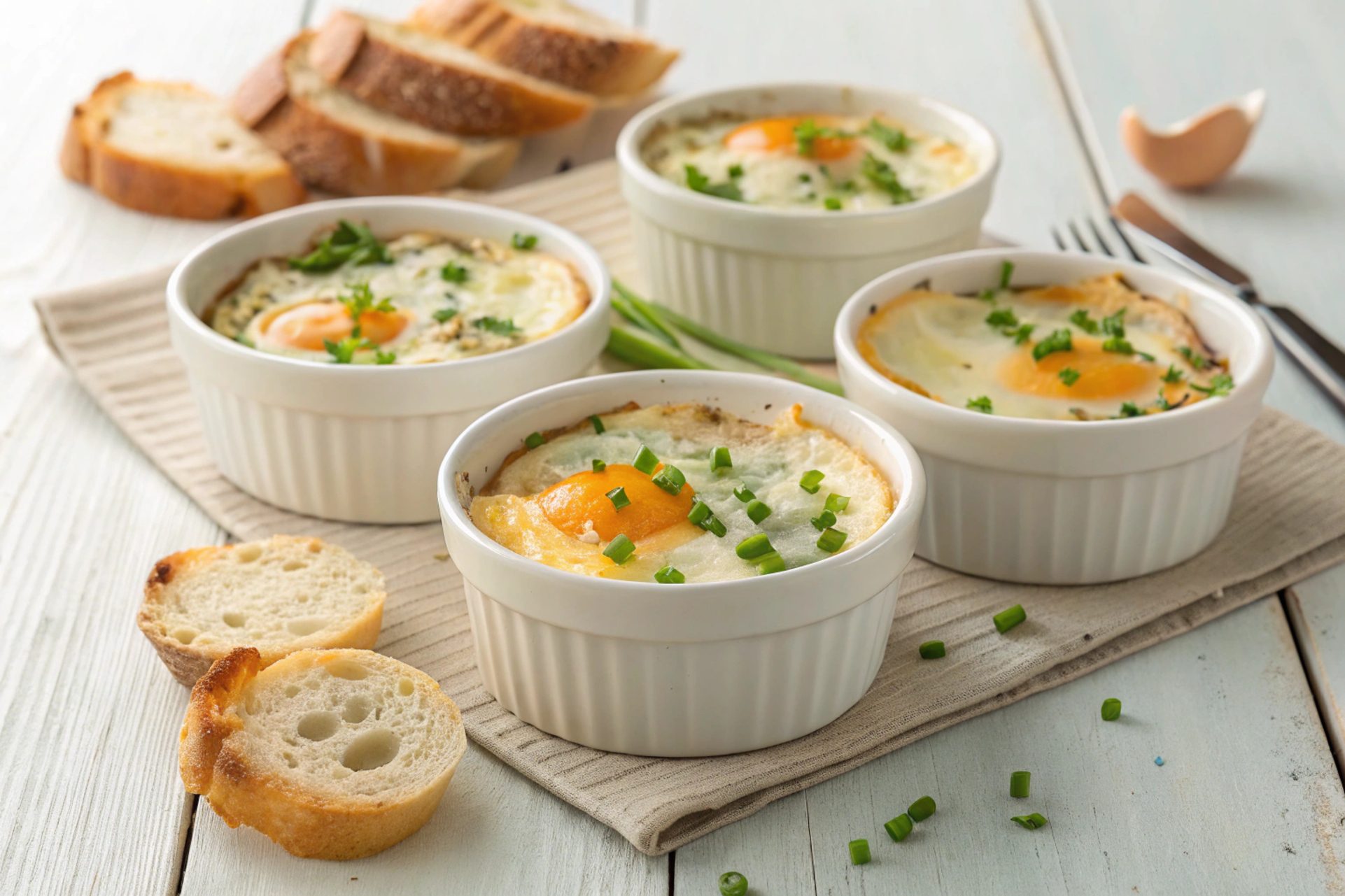Huevos con queso en freidora de aire 🥚🧀