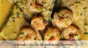 Emperador en salsa de gambas con Thermomix