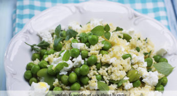 Ensalada de guisantes con queso feta con Thermomix