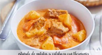 Estofado de patata y calabaza con Thermomix