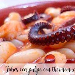 Fabes con pulpo con thermomix-image